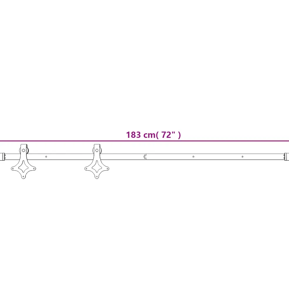 vidaXL Schuifdeur 90 x 210 cm Massief Grenenhout (Niet-Behandeld)