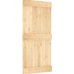 vidaXL Schuifdeur 95 x 210 cm Massief Grenenhout (Niet-Behandeld)