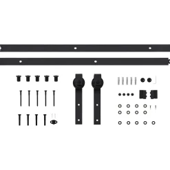 vidaXL Schuifdeur 100 x 210 cm Massief Grenenhout (Niet-Behandeld)