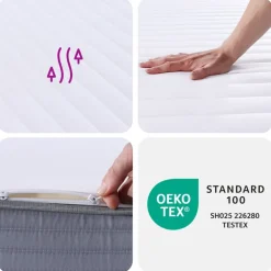 vidaXL Schuimmatras middelzacht 80x200 cm
