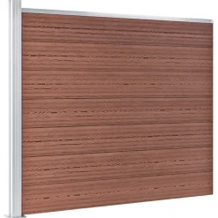 vidaXL Schuttingpaneel 175x146 cm HKC bruin