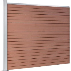 vidaXL Schuttingpaneel 175x146 cm HKC bruin