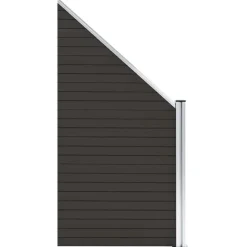 vidaXL Schuttingpaneel 95x(105-180) cm HKC zwart