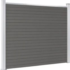 vidaXL Schuttingpaneel 180x146 cm HKC grijs