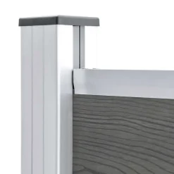 vidaXL Schuttingpaneel 180x146 cm HKC grijs