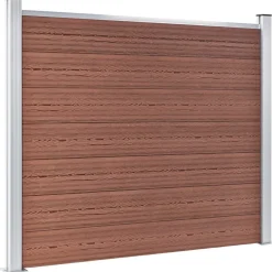 vidaXL Schuttingpanelenset 872x146 cm HKC bruin