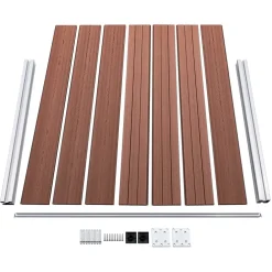 vidaXL Schuttingpanelenset 526x146 cm HKC bruin