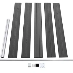 vidaXL Schuttingpanelenset 526x105 cm HKC zwart