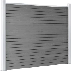 vidaXL Schuttingpanelenset 872x146 cm HKC grijs