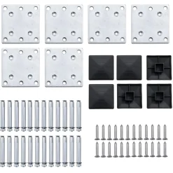 vidaXL Schuttingpanelenset 872x146 cm HKC grijs