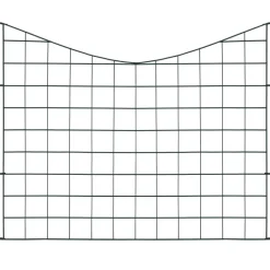 vidaXL Schuttingset hol gebogen 77,5x64 cm groen