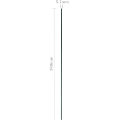 vidaXL Schuttingset hol gebogen 77,5x64 cm groen