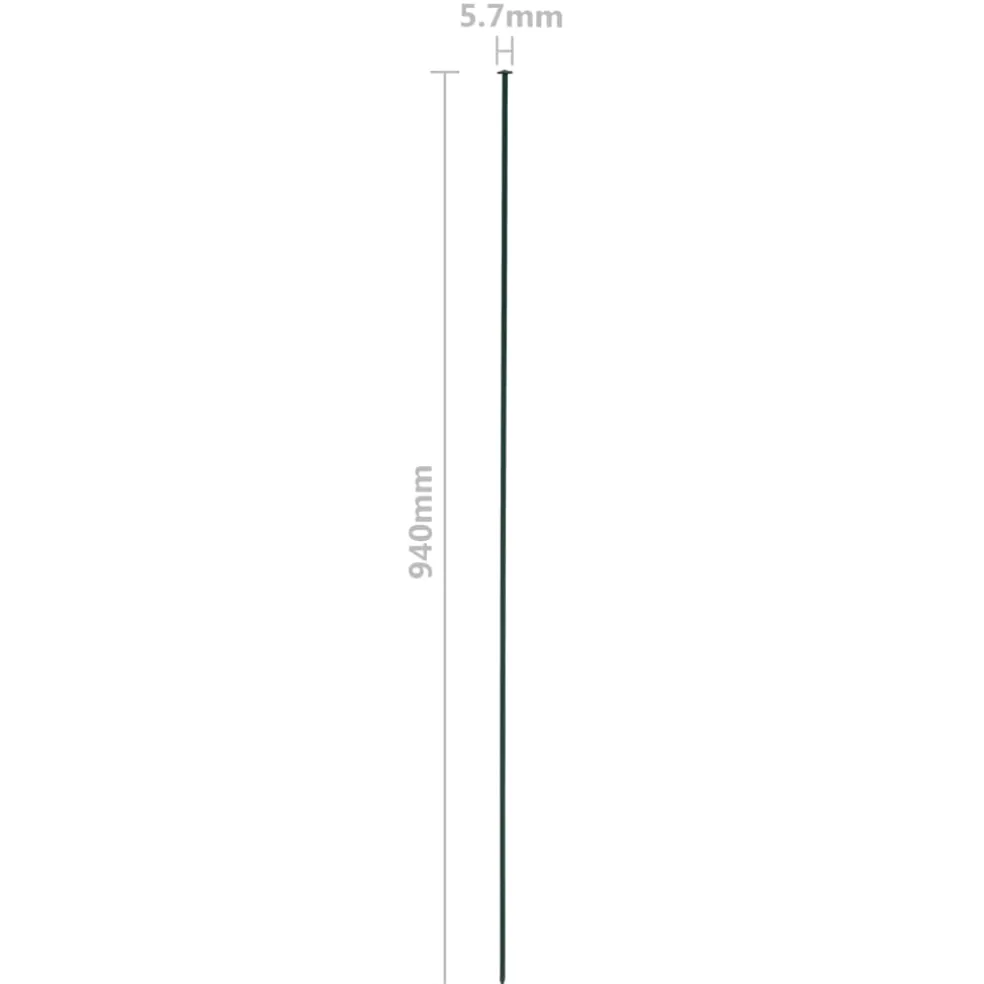 vidaXL Schuttingset hol gebogen 77,5x64 cm groen