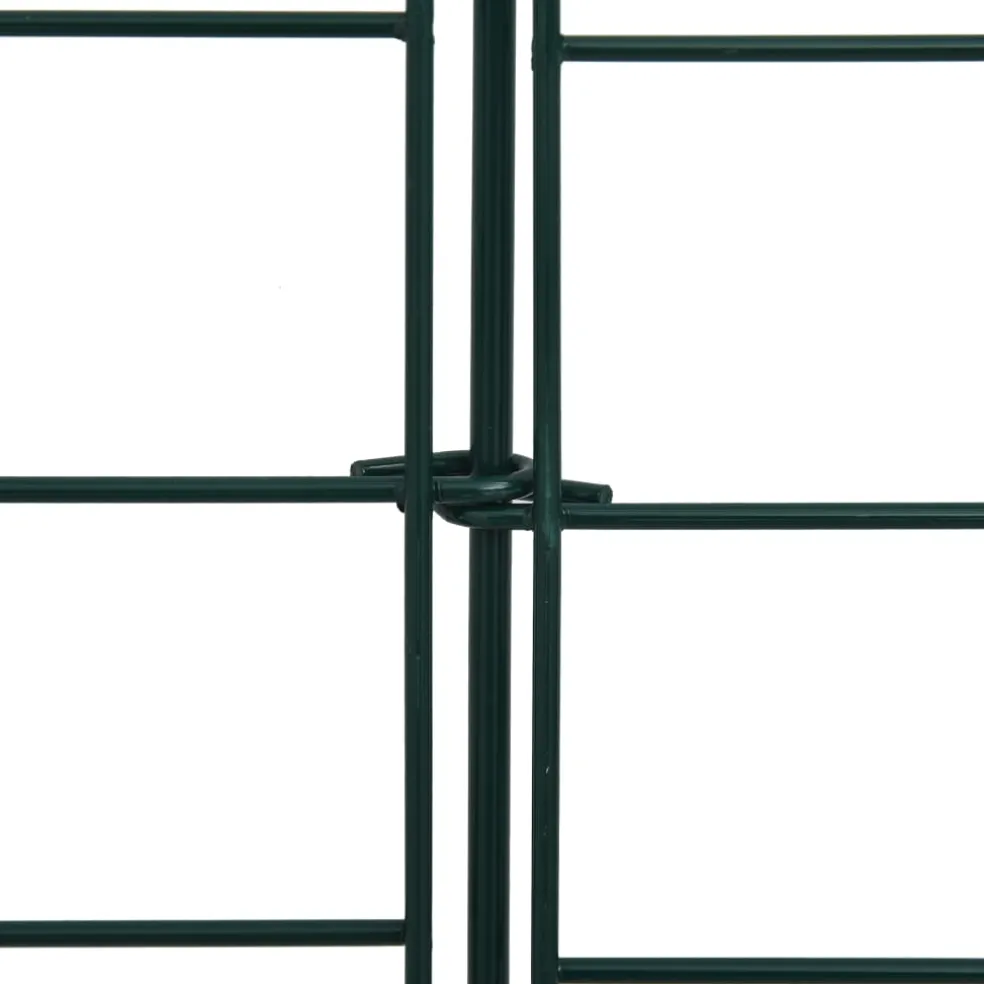 vidaXL Schuttingset hol gebogen 77,5x64 cm groen