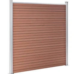 vidaXL Schutting 1564x186 cm HKC bruin