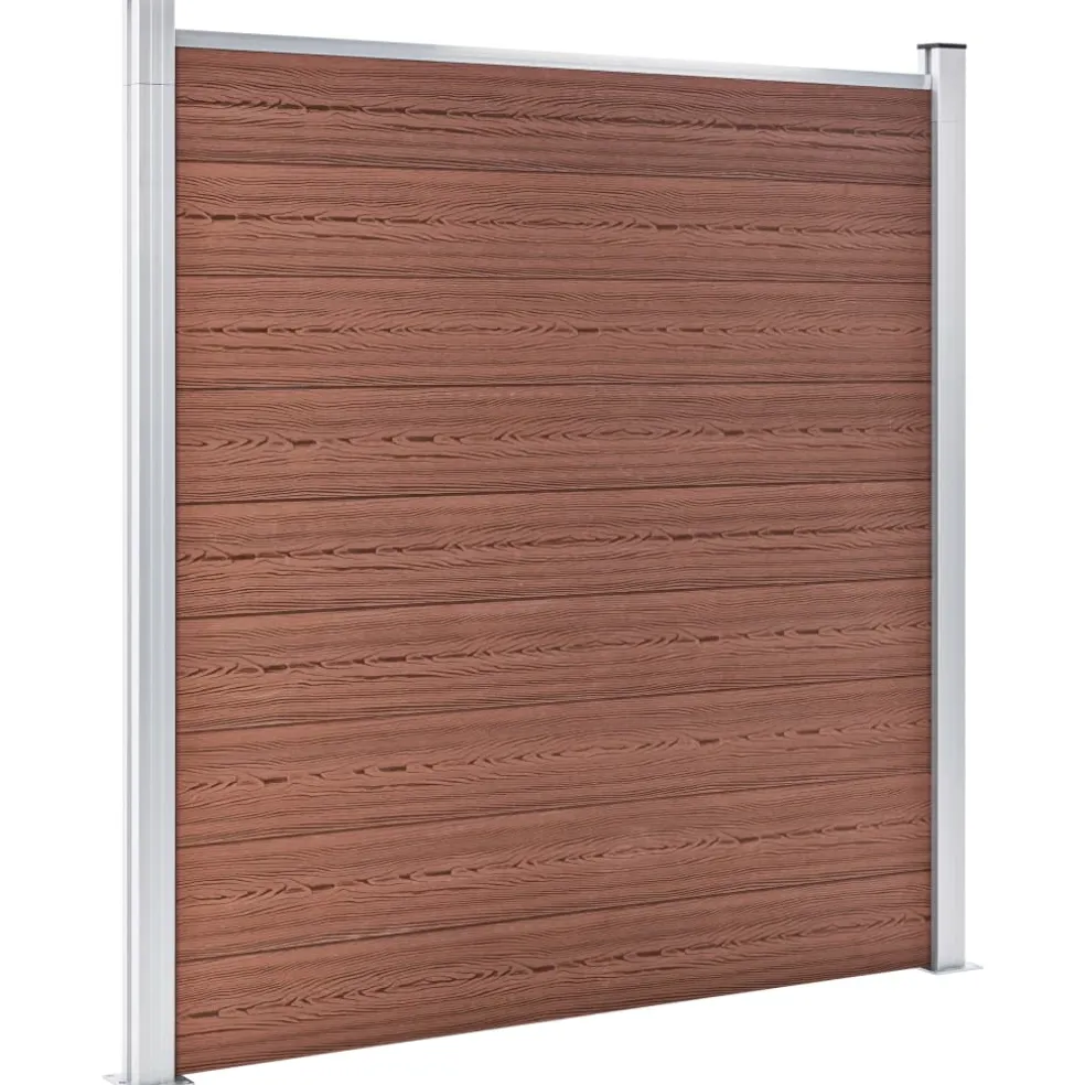 vidaXL Schutting 526x186 cm HKC bruin