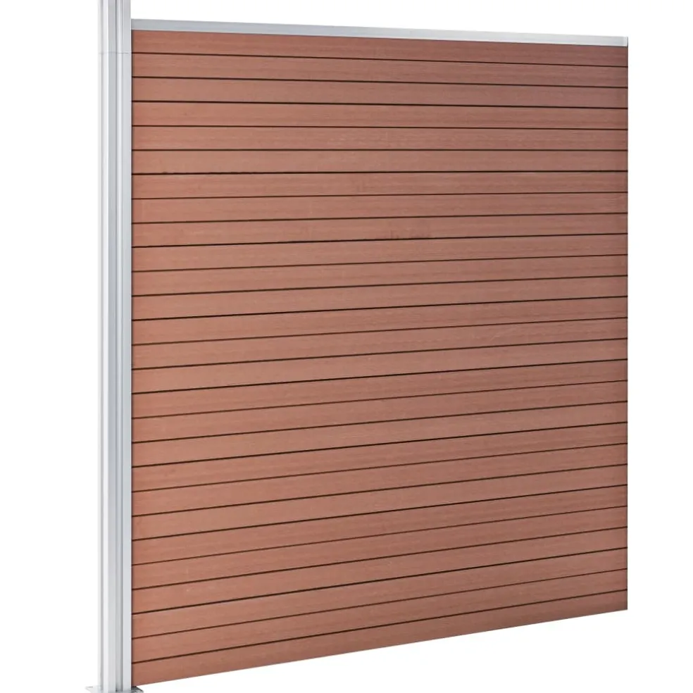 vidaXL Schutting 526x186 cm HKC bruin