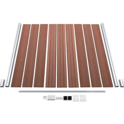 vidaXL Schutting 526x186 cm HKC bruin