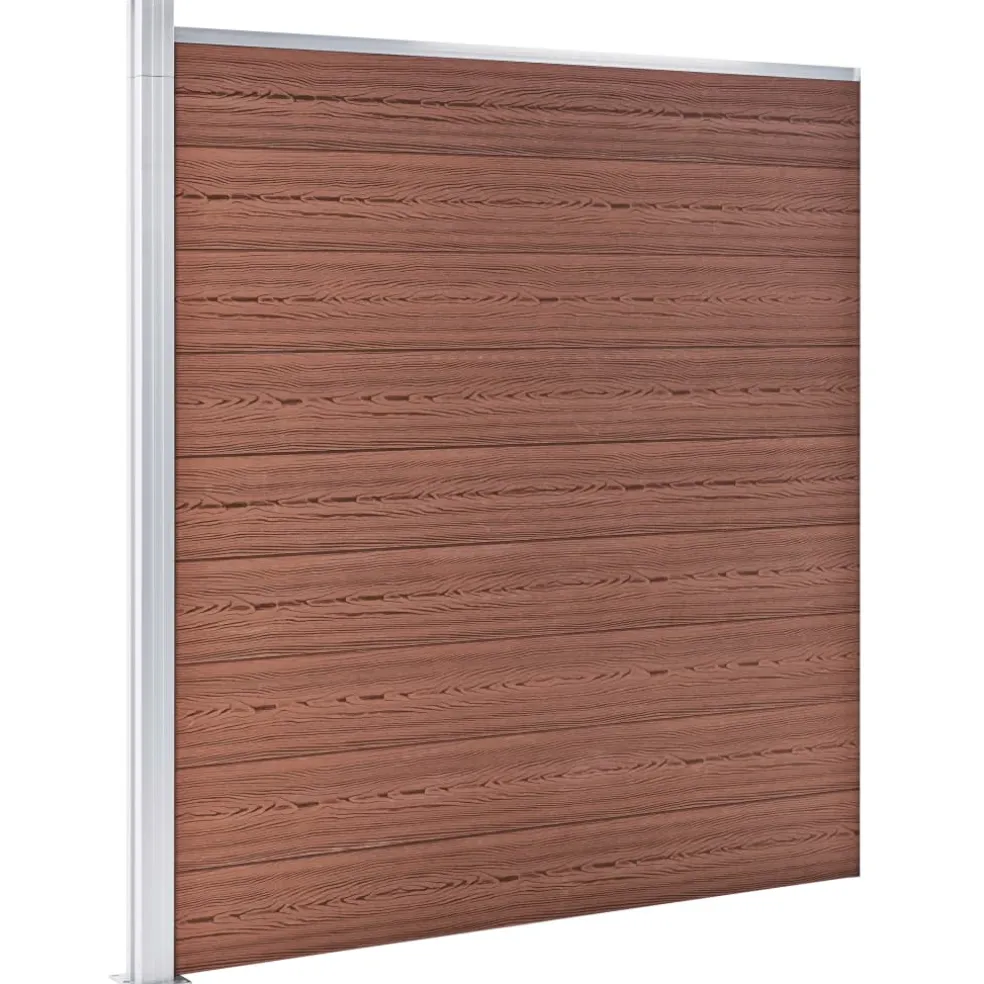 vidaXL Schutting 526x186 cm HKC bruin