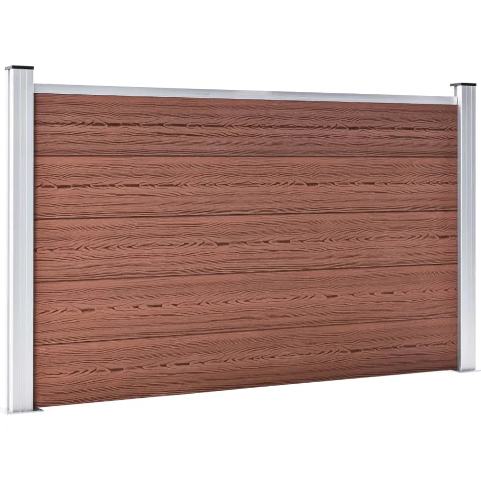 vidaXL Schutting 180x105 cm HKC bruin