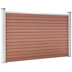 vidaXL Schutting 180x105 cm HKC bruin