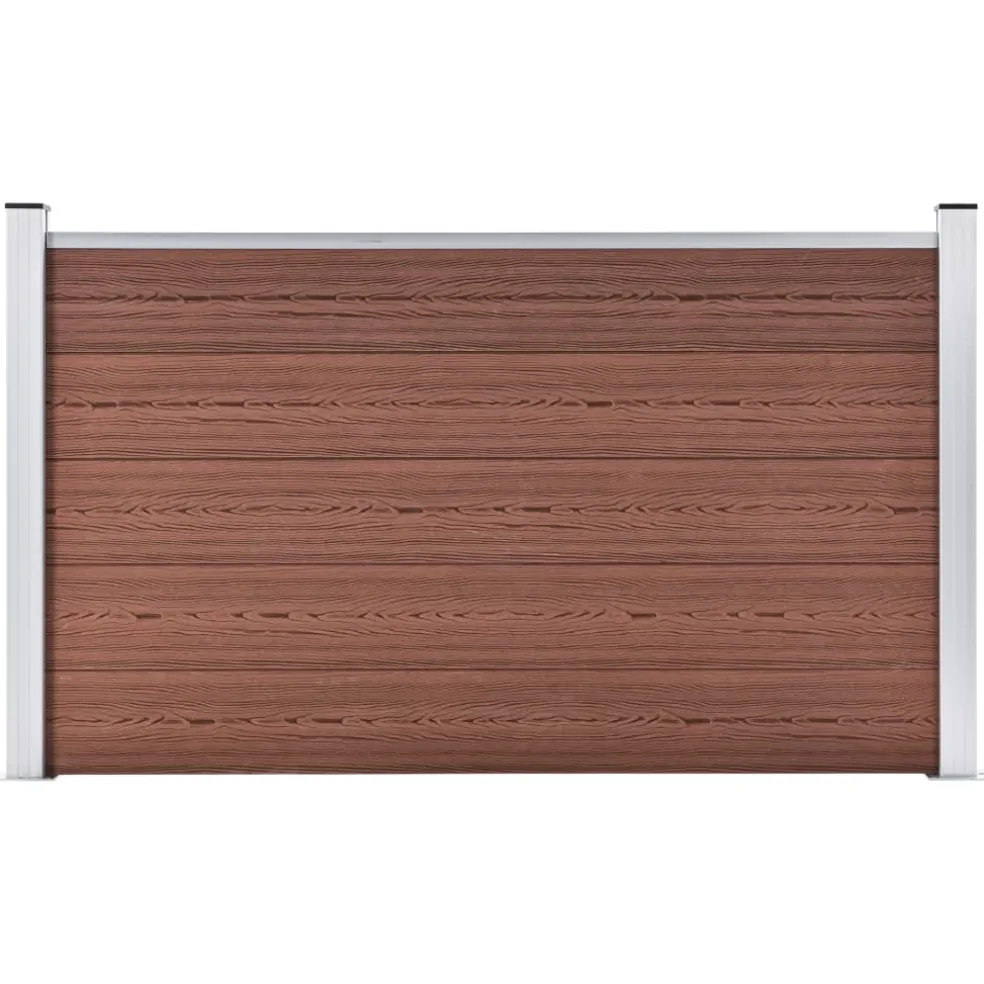 vidaXL Schutting 180x105 cm HKC bruin