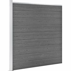 vidaXL Schutting 1564x186 cm HKC grijs