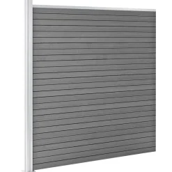 vidaXL Schutting 1564x186 cm HKC grijs