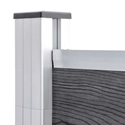 vidaXL Schutting 1564x186 cm HKC grijs