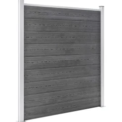vidaXL Schutting 1564x186 cm HKC grijs