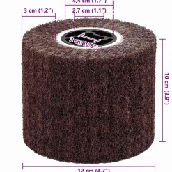 vidaXL Schuurrollen 3 st Bruin 12 x 12 x 10 cm Synthetische Vezel