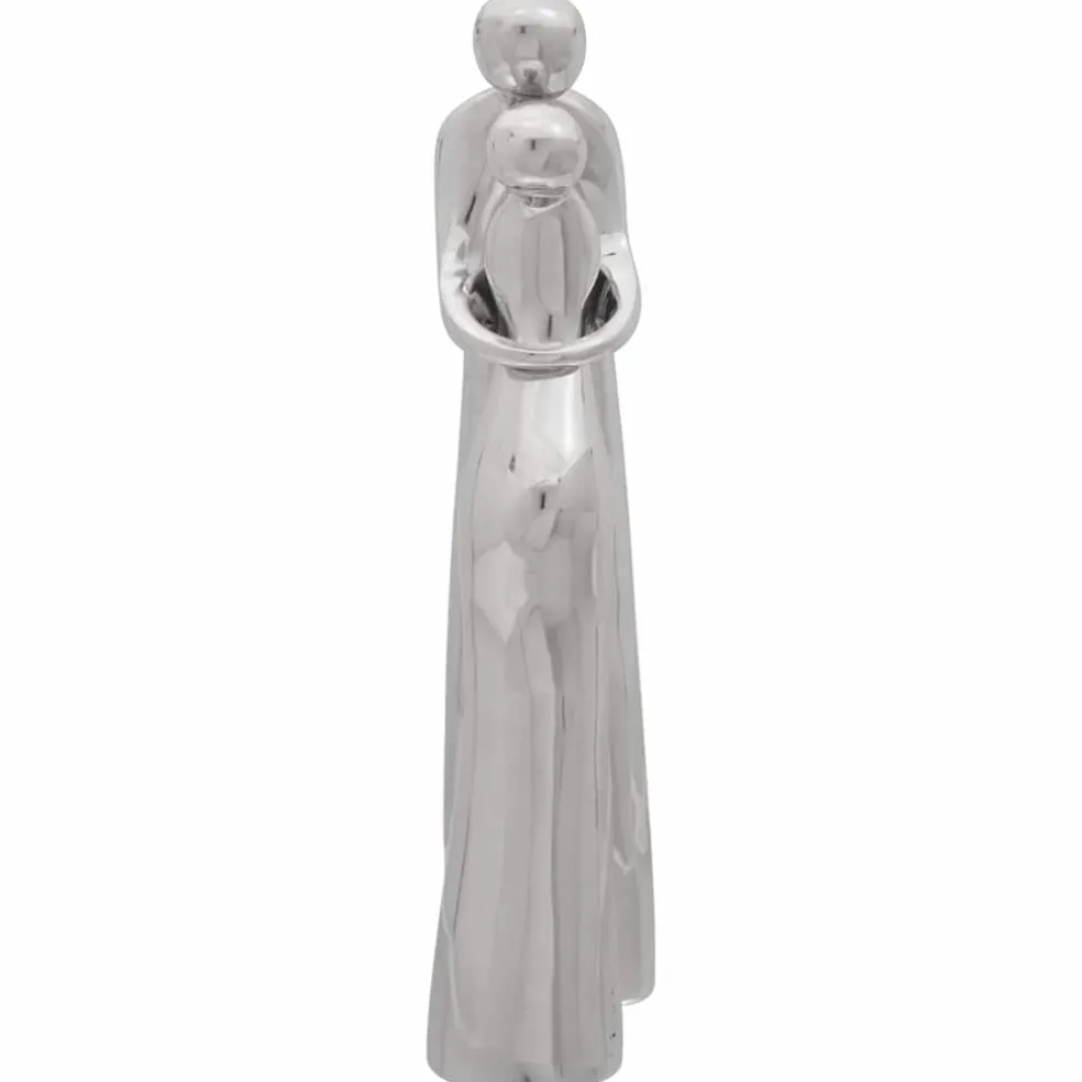vidaXL sculptuur zilver 10 x 16 x 49 cm Aluminium