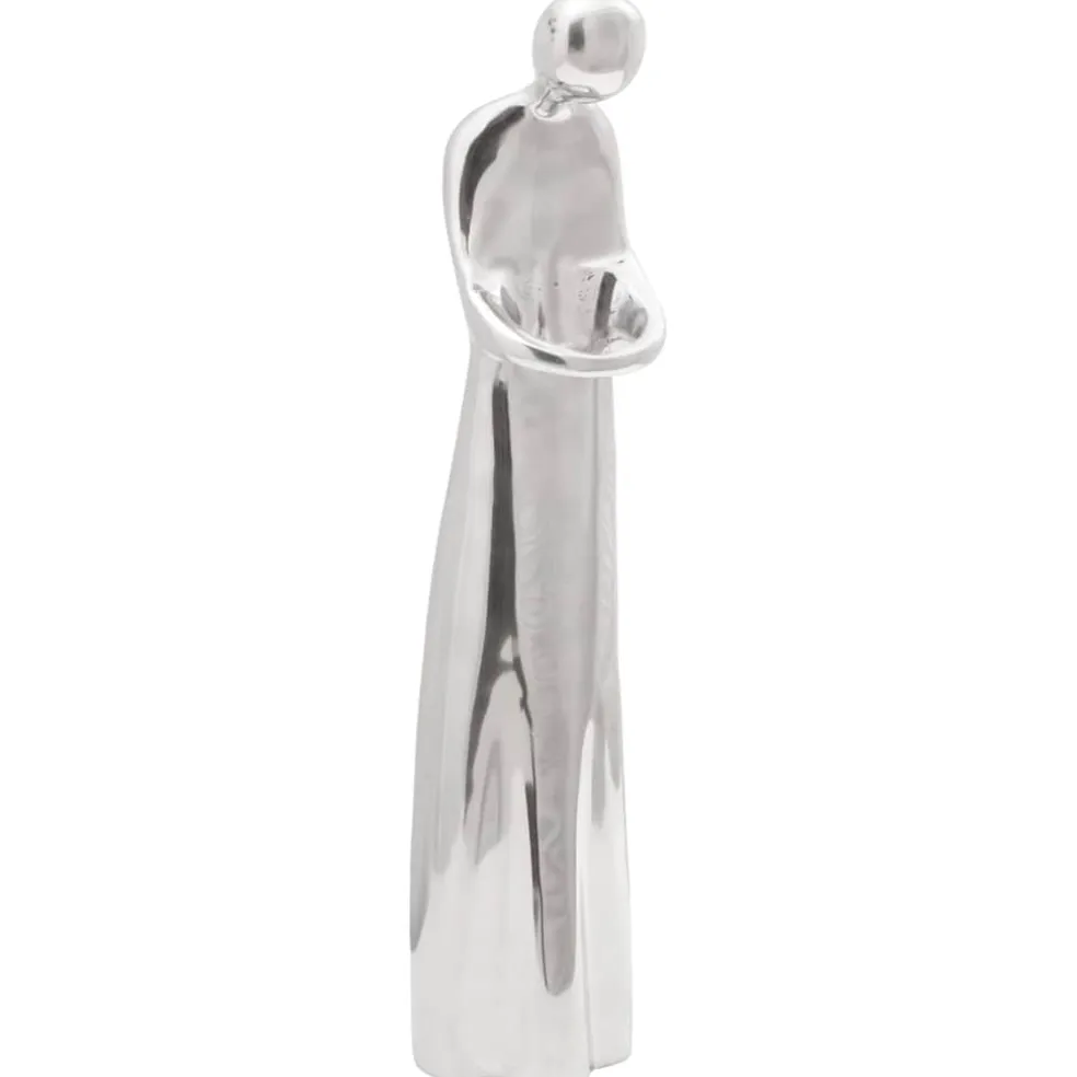 vidaXL sculptuur zilver 10 x 16 x 49 cm Aluminium