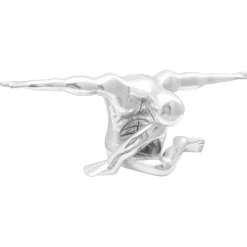 vidaXL sculptuur Zilver 91,5 x 32 x 33 cm Aluminium
