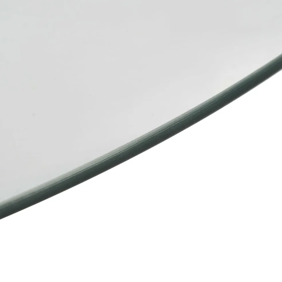 vidaXL Serveerbord draaiend 60 cm gehard glas transparant
