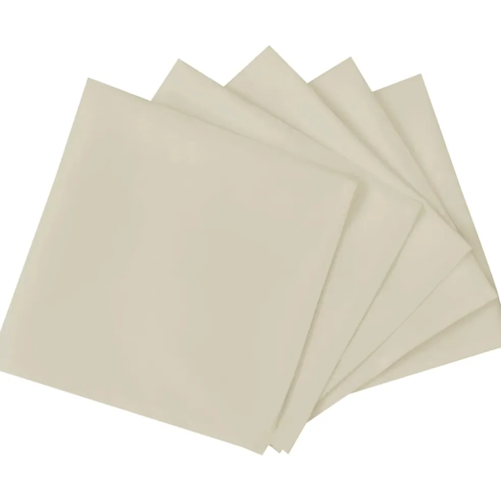 vidaXL Servetten 10 stuks créme 50x50 cm