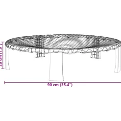 vidaXL Set van 3 bollen en extra pomp Ø90x20 cm