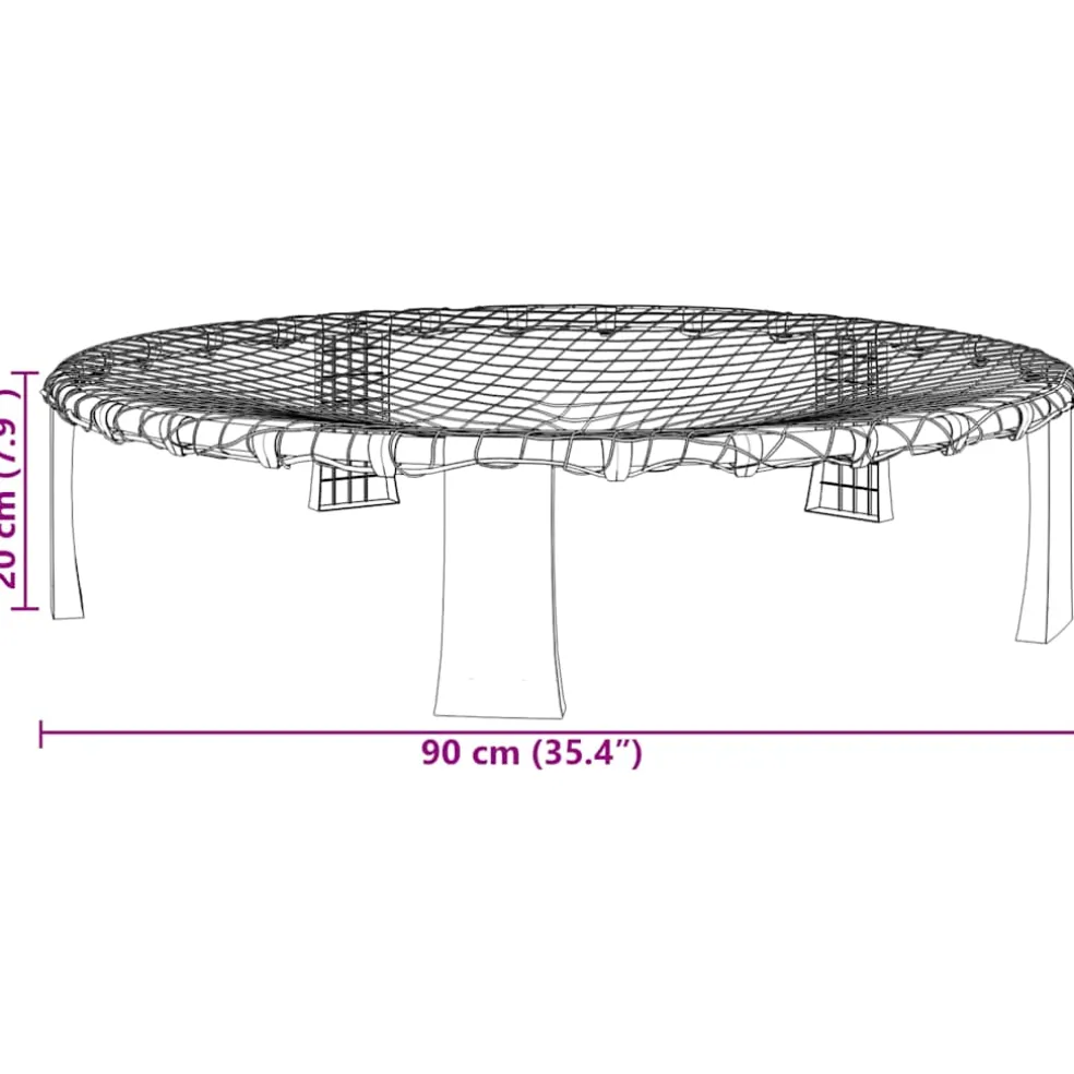 vidaXL Set van 3 bollen en extra pomp Ø90x20 cm