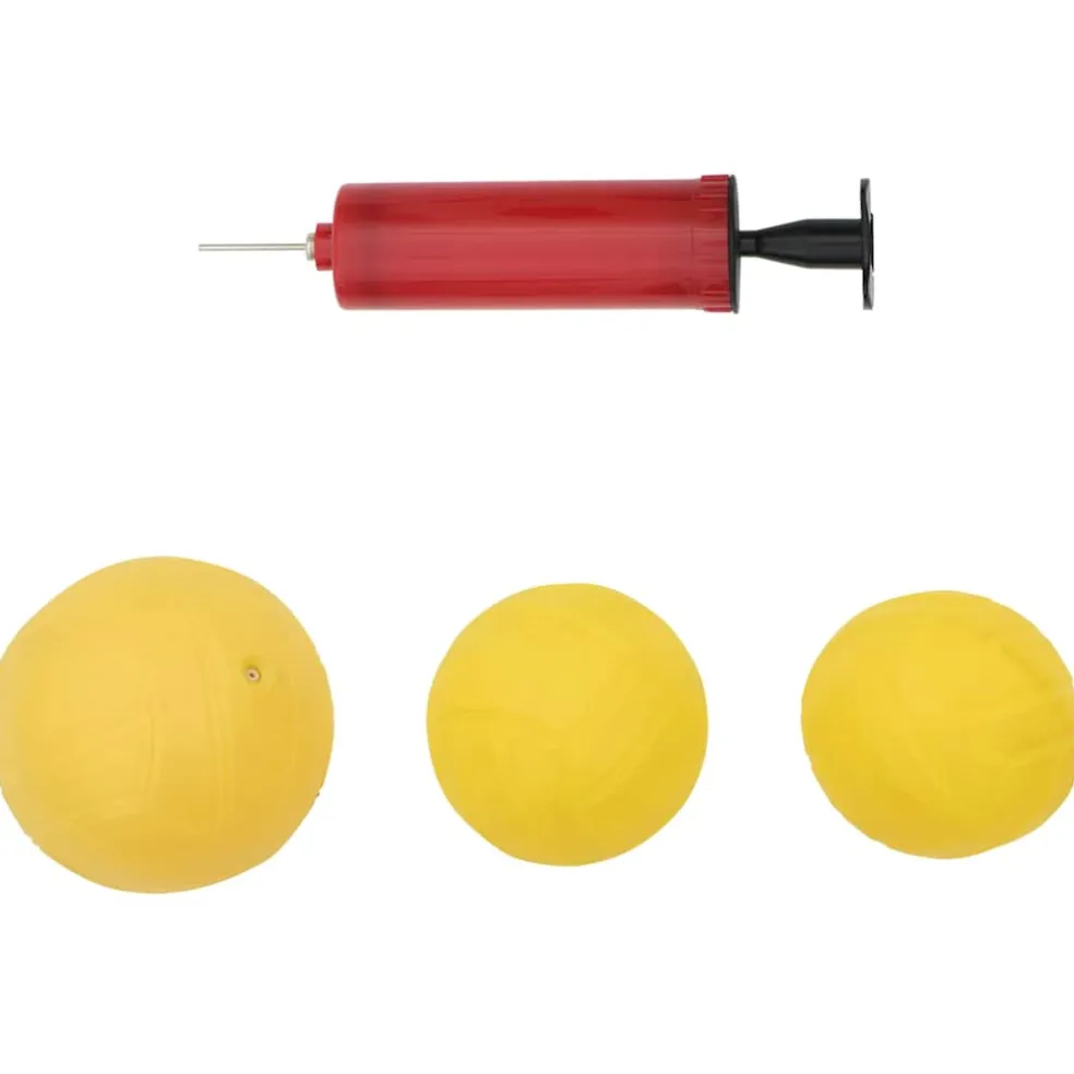 vidaXL Set van 3 bollen en extra pomp Ø90x20 cm