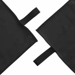 vidaXL Set van Sporthanddoeken 3 st Zwart 210 x 100 cm