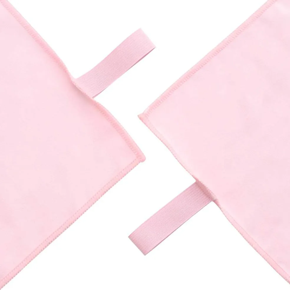 vidaXL Set van Sporthanddoeken 2 st Roze 50 x 30 cm, 200 x 100 cm