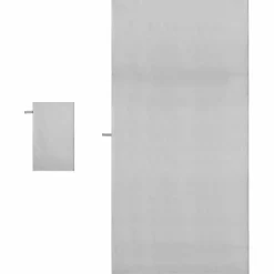 vidaXL Set van Sporthanddoeken 2 st Grijs 50 x 30 cm, 200 x 100 cm