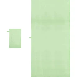 vidaXL Set van Sporthanddoeken 2 st Groen 50 x 30 cm, 200 x 100 cm