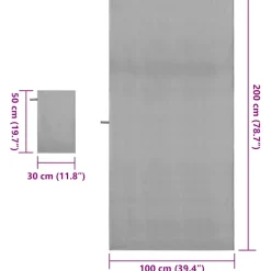 vidaXL Set van Sporthanddoeken 2 st Donkergrijs