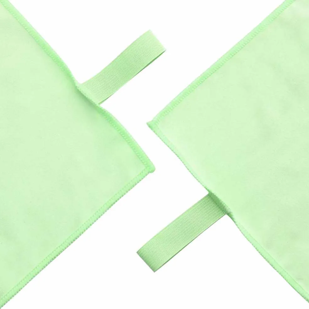 vidaXL Set van Sporthanddoeken 3 st Groen 210 x 100 cm
