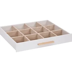 vidaXL Sieradendoosje 3-laags 23x20,5x14 cm wit