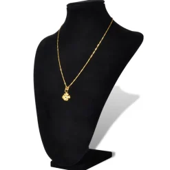 vidaXL Sieradenhouder voor ketting 23x11,5x30 cm zwart 2 st