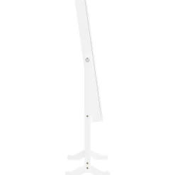 vidaXL Sieradenkast met spiegel en LED-verlichting vrijstaand wit