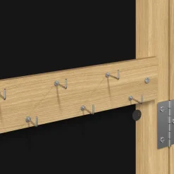 vidaXL Sieradenkast met spiegel wandgemonteerd 30x8,5x106 cm