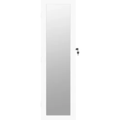 vidaXL Sieradenkast met spiegel wandgemonteerd 30x8,5x106 cm wit